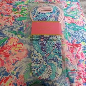 Lilly pulitzer wine bottle totes